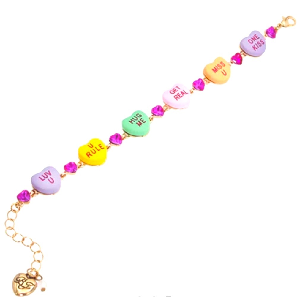 Betsey Johnson Think Pink Sweetheart Flex Bracelet - Picture 4 of 4